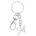 thumbnail image 1 of Uxcell Initial Letter Keychain, Key Chain DIY Pendant Key Ring Bags Backpacks Decor for Men Women Party Gifts Favors M, 1 of 7
