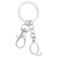 thumbnail image 1 of Uxcell Initial Letter Keychain, Key Chain DIY Pendant Key Ring Bags Backpacks Decor for Men Women Party Gifts Favors Q, 1 of 7