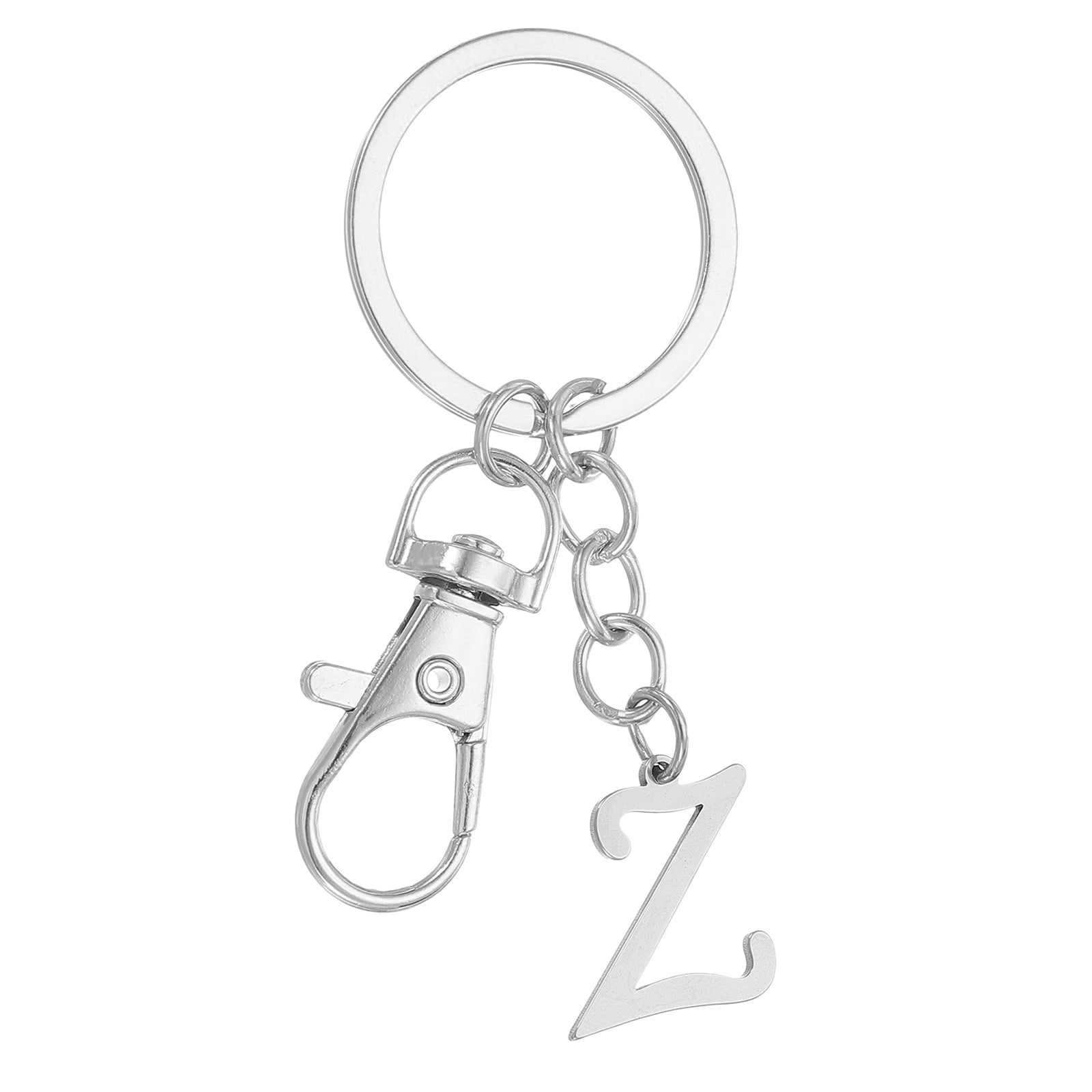 Uxcell Initial Letter Keychain, Key Chain DIY Pendant Key Ring