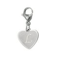thumbnail image 1 of Uxcell Initial Letter KeyChain, Stainless Steel Letter A-Z Charm Keychain Cute Metal Heart Letter L, 1 of 7
