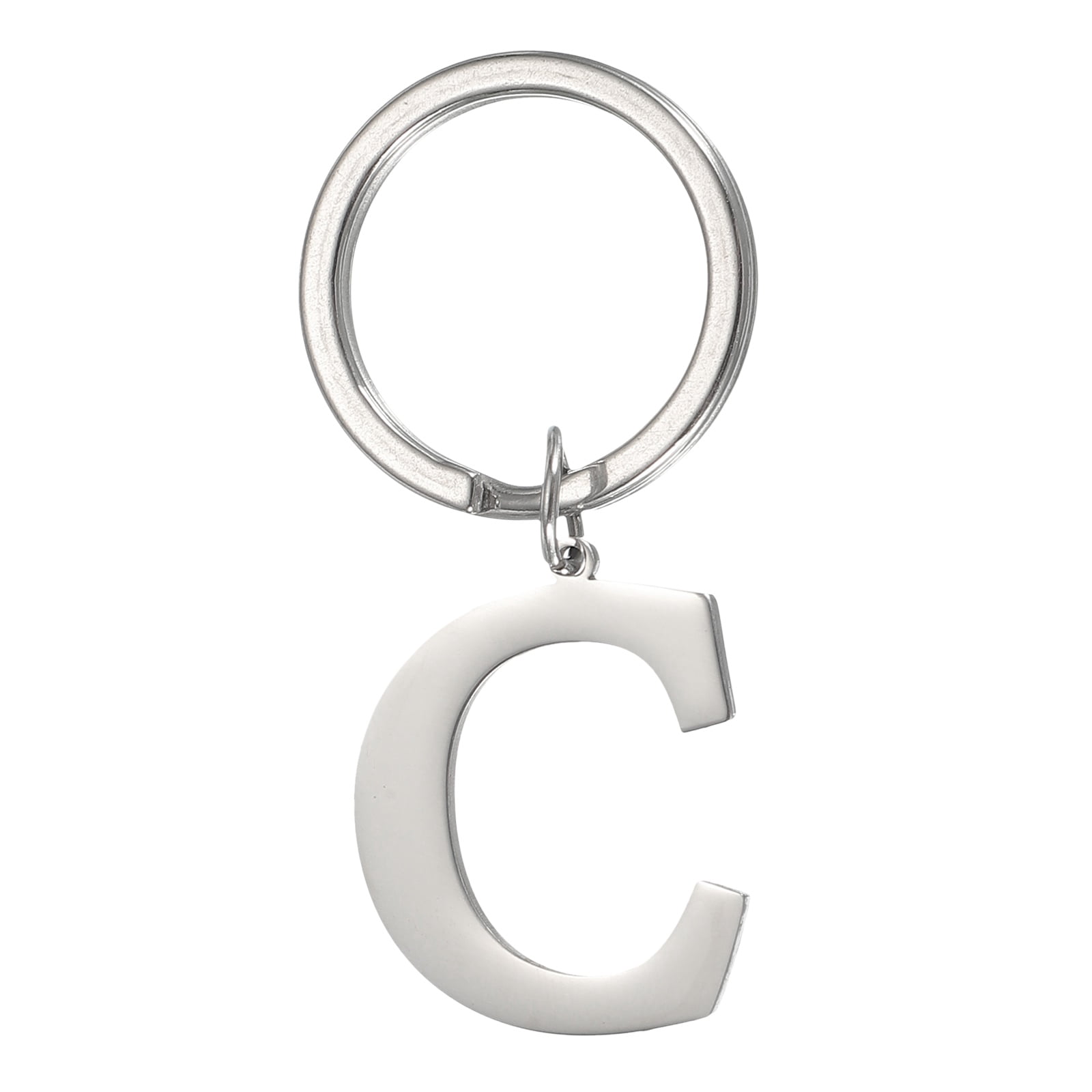 Uxcell Initial Letter Keychain, A-Z Alphabet Key Chain for Men Women ...