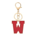 thumbnail image 1 of Uxcell Initial Letter Keychain, A-Z Alphabet Keyring Letter W Metal Key Chain for Women Girls Keys Handbags, Red, 1 of 7