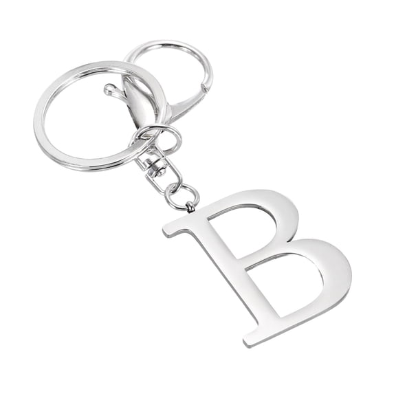 Uxcell Initial Letter Keychain - Metal Alphabet Pendant Women Girls Gift [Letter A]