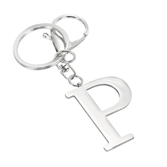 Uxcell Initial Letter Keychain - Metal Alphabet Pendant Women Girls Gift [Letter A]