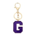thumbnail image 1 of Uxcell Initial Letter Keychain, Purple A-Z Alphabet Keyring A-Z Letter, Personalized Metal Key Chain for Women Men Gift Purse Handbags Car Key Rings (G), 1 of 7