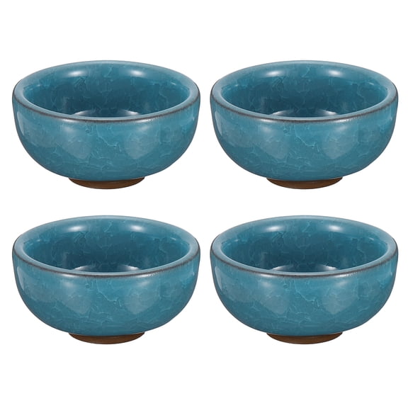 Uxcell Ink Dish Plate for Chinese Japanese Calligraphy, 4Pcs, Light Blue