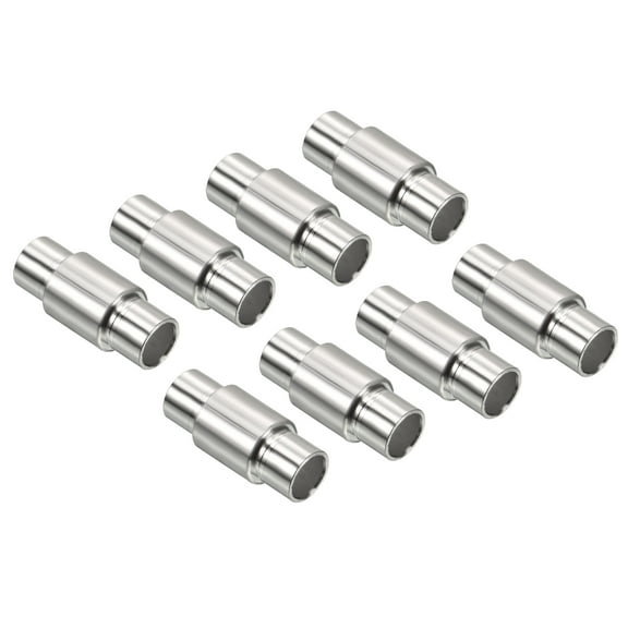 Uxcell Inline Axle Spacer Skates Bearing Speed Spacer Aluminum for 8mm Axle Roller, Silver 8 Pack
