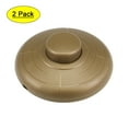 thumbnail image 1 of Uxcell Inline Foot Pedal Push Button Switch,Lamp Control ON/Off Foot switch Golden 2 packs, 1 of 5