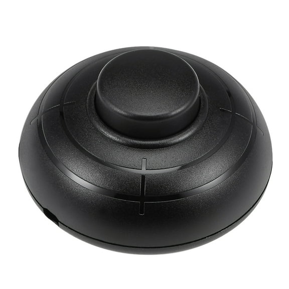 Uxcell Inline Foot Pedal Push Button Switch, Round Lamp Light Foot Control ON/Off Black