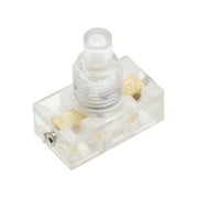 Uxcell Inline Foot Pedal Push Button Switch, UFO Type Lamp Light Control ON/Off Clear