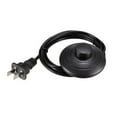 thumbnail image 1 of Uxcell Inline Latching Foot Pedal Push Button Switch, Round Lamp Foot Control ON/Off Footswitch with 1.8M Wire US Plug Black, 1 of 7