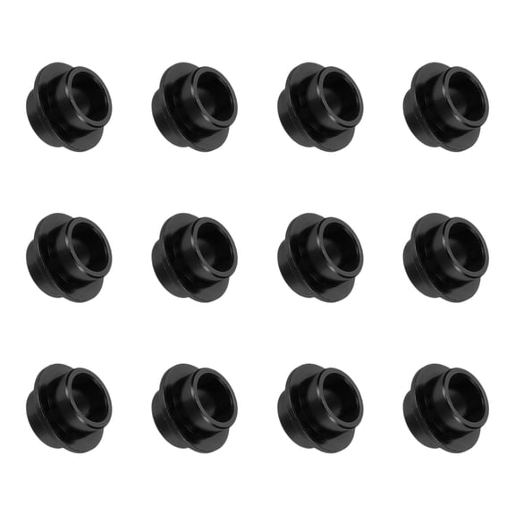 Uxcell Inline Skate Bearing Bushing Spacers, Skate Axles Shaft Spacers Roller Bushing Gasket Wheel Center Bearing Fitting for (Skating/Skateboard) 8mm & 12 Pcs & Aluminum & Black