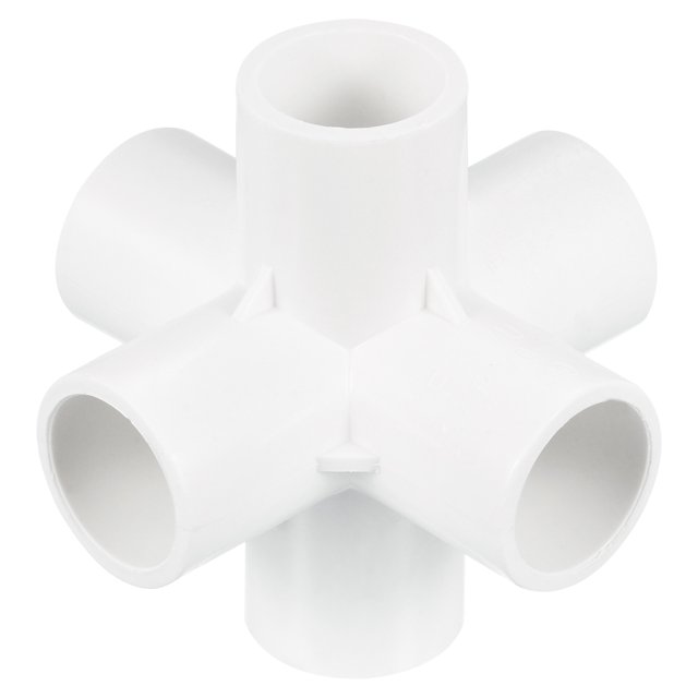 Uxcell Inner 20mm 6 Way Elbow Joint Connectors Adapters for Garden Home ...