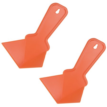 Uxcell Inside Corner Trowel 4 Inch Plastic Drywall Corner Shaping Tool, Orange 2 Pack