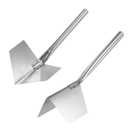 Uxcell Inside and Corner Trowels 2.7 Inch Stainless Steel Drywall Corner Knife