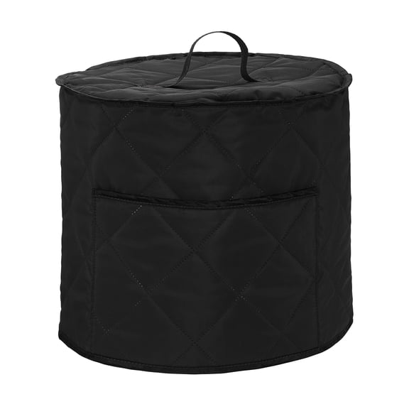 Uxcell Instant Pot Cover 13" OD x 12" H - Dustproof Round Appliance Cover Rice Cooker Protector for 3 Quart Instant Pot Cooker/Air Fryer, Black