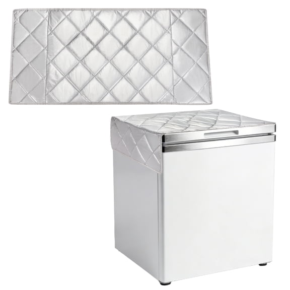 Uxcell Insulated Freezer Cover 39"x39" - Waterproof Refrigerator Covers Sunshade Protector Insulation Blanket with Aluminum Foil and Magnet for Chest Freezer/Cold Storage/Beverage Cooler