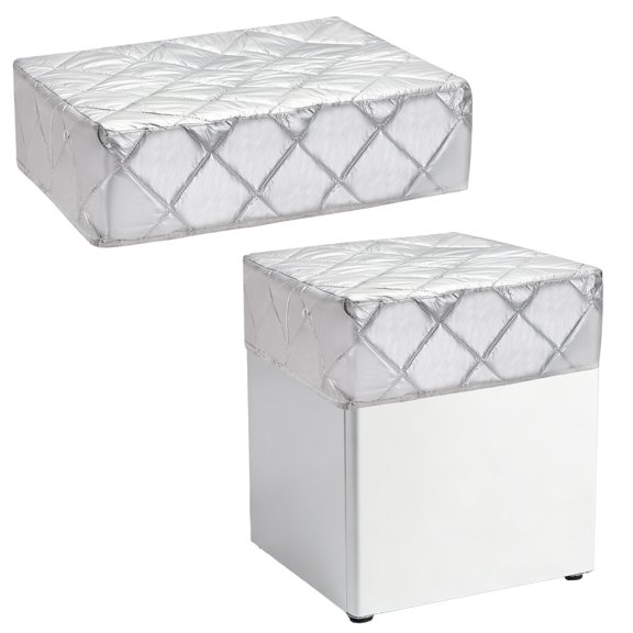 Uxcell Insulated Freezer Cover 55"x55" - Waterproof Refrigerator Covers Sunshade Protector Insulation Blanket with Four Sides Aluminum Foil and Magnet for Chest Freezer/Cold Storage