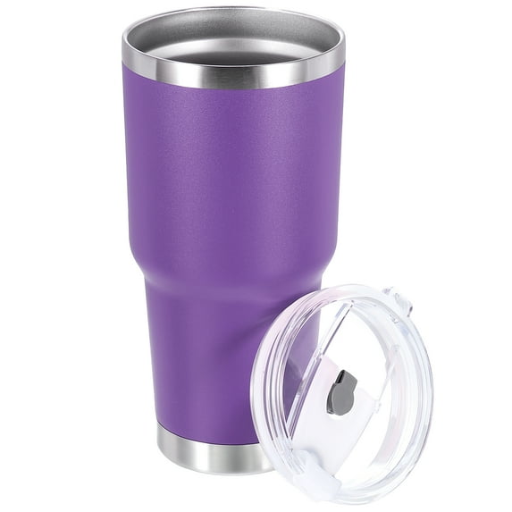 Uxcell Insulated Water Bottles, 30Oz Stainless Steel Metal Water Bottles for Travel, Purple