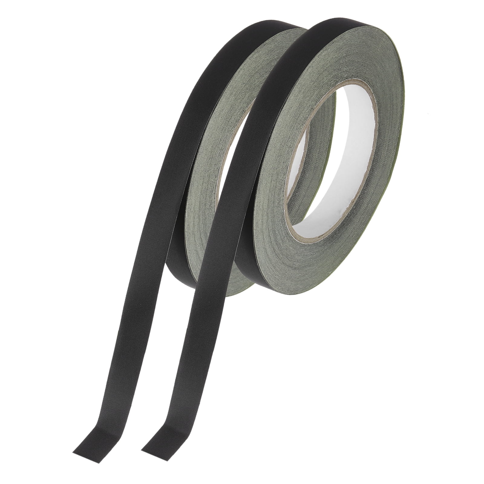 Uxcell Insulating Acetate Cloth Adhesive Tape, 0.6in x 98ft Black Electrical Heat Resistant Fabric Tape with Paper, 2Pcs
