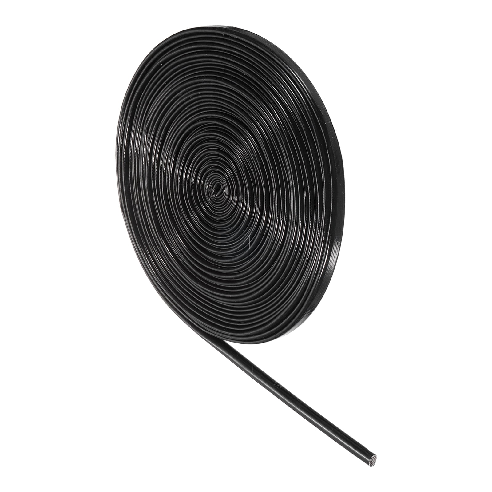 Insulation Braid Sleeve, 4mm High Temp Silicone Fiberglass Sleeve Black