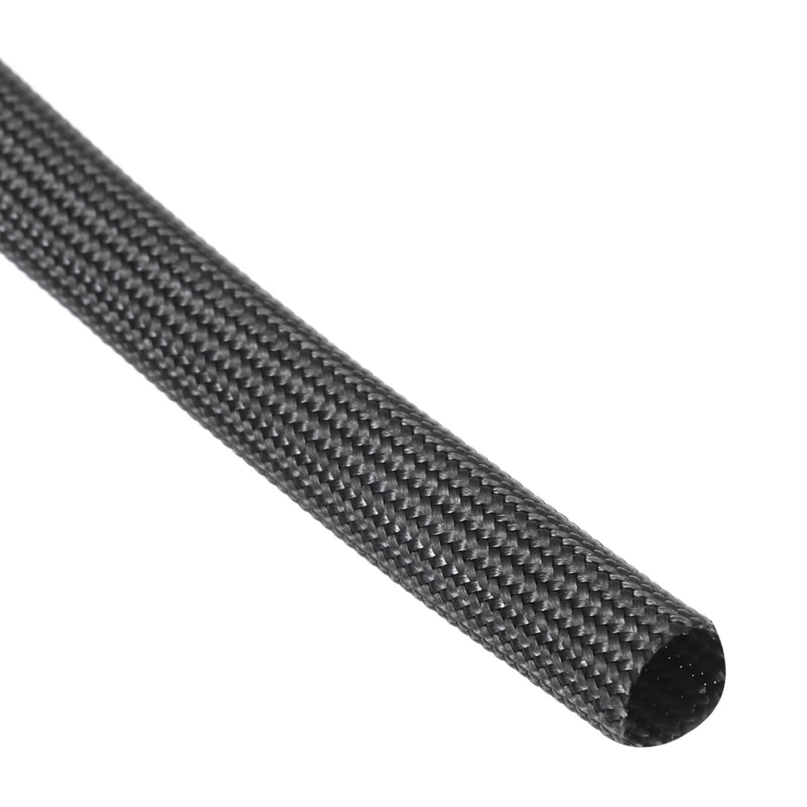 Uxcell High Temp Fiberglass Insulation Sleeving – 3.3Ft, 7mm ID, Black – Heat Shield For Wires, Motors, Engines (Up To 600°C)