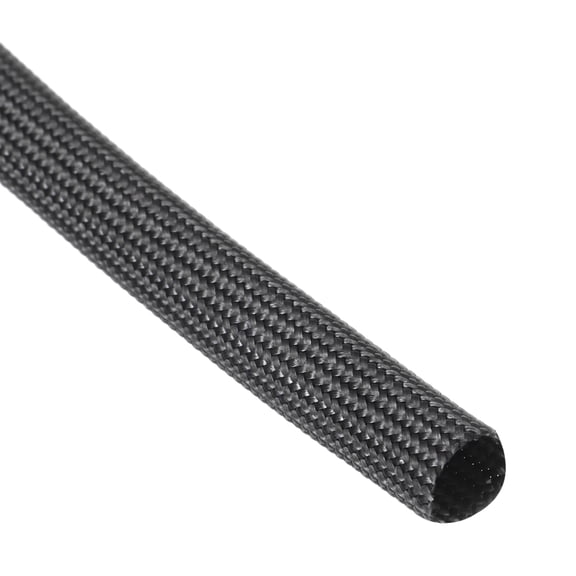 Uxcell Insulation Cable Protector, 9.8Ft-7mm High TEMP Fiberglass Sleeve Black