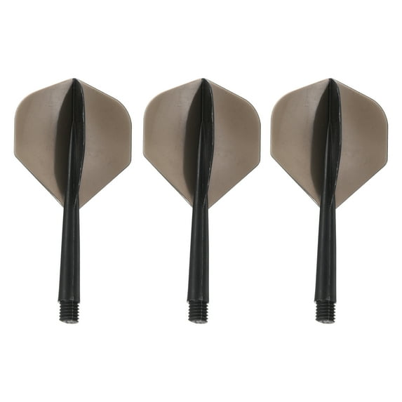 Uxcell Integrated Dart Shaft Flights, 3 Pack Durable Dart Flight Set, Black