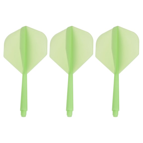 Uxcell Integrated Dart Shaft & Flights, 3 Pack Lightweight Dart Flight Set, Green