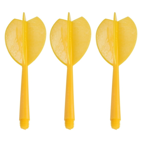 Uxcell Integrated Dart Shaft & Flights, 3 Pack Plastic Dart Flight Set, Yellow