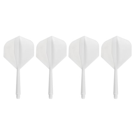 Uxcell Integrated Dart Shaft & Flights, 4 Pack Plastic Dart Flight Set, White