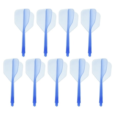 Uxcell Integrated Dart Shaft Flights, 9 Pack Durable Dart Flight Set, Blue