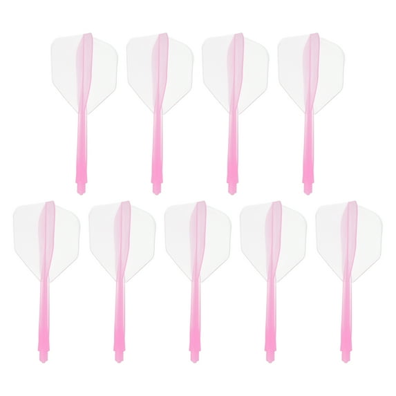 Uxcell Integrated Dart Shaft Flights, 9 Pack Durable Dart Flight Set, Pink