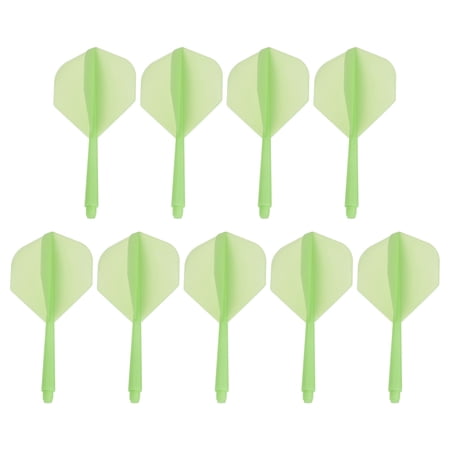 Uxcell Integrated Dart Shaft & Flights, 9 Pack Lightweight Dart Flight Set, Green