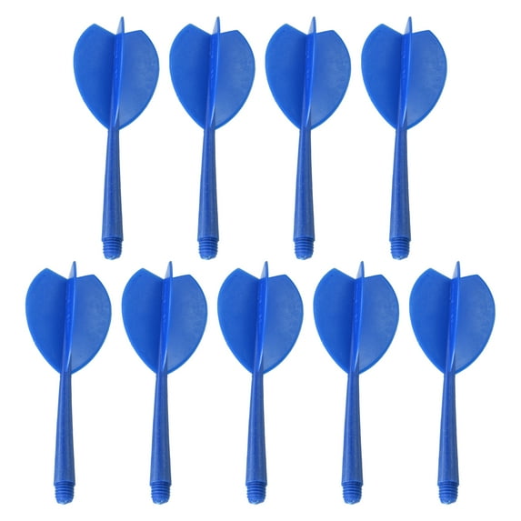 Uxcell Integrated Dart Shaft & Flights, 9 Pack Plastic Dart Flight Set, Blue