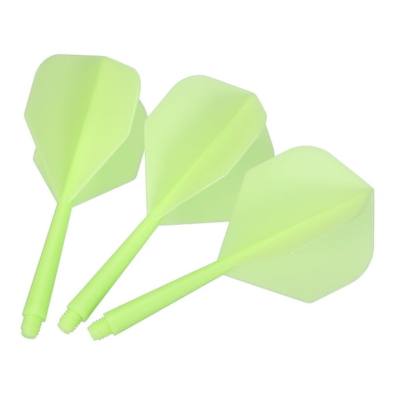 Uxcell Integrated Dart Shaft and Flights, 15 Pack 2BA Screw Plastic Dart Flights, Green