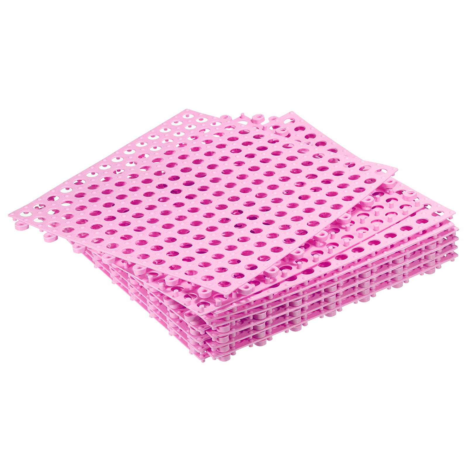 Uxcell Interlocking Floor Tiles 11.8"x11.8" PVC NonSlip Drainage Tiles