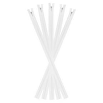 Uxcell Invisible Zippers, 5Pcs 18 inch Nylon Hidden Sewing Zippers for Sewing DIY Handmade, True White