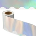 thumbnail image 1 of Uxcell Iridescent Bulletin Board Border, 65.5 Feet Poster Chalkboard Cork Decoration Trim Scalloped Borders Wall Decor for Classroom Office Locker, Silver Tone, 1 of 7