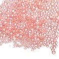 thumbnail image 1 of Uxcell Iridescent Glass Tiny Bubble Beads, 0.4-3mm 10g No Hole Micro Mini Round Coral Pink Water Droplets Beads, 1 of 6