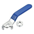 thumbnail image 1 of Uxcell Iron Chrome Plated Replacement Quarter Turn Lever Handle M10 for Ball Valve, 1 of 6