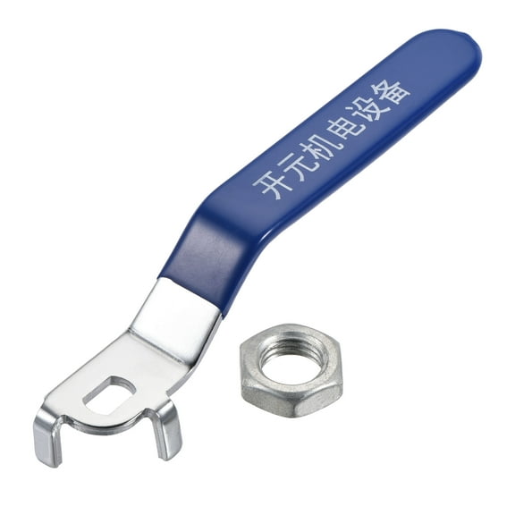 Uxcell Iron Chrome Plated Replacement Quarter Turn Lever Handle for Ball Valve