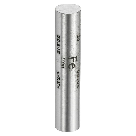 Uxcell Iron Cube, 0.4x2" Fe Density Stick High Density Element Rod Unique Metal Cube Periodic Table of Elements Collections Lab Experiment Teacher Scientific Classes, Square