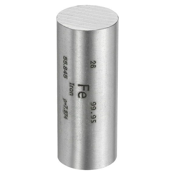 Uxcell Iron Cube, 0.8x2" Fe Density Stick High Density Element Rod Unique Metal Cube Periodic Table of Elements Collections Lab Experiment Teacher Scientific Classes, Square
