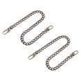thumbnail image 1 of Uxcell Iron Flat Chain Strap, 16" 2Pack Handbag Chains Purse Straps DIY Replacement, Bronze, 1 of 6