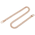 thumbnail image 1 of Uxcell Iron Flat Chain Strap, 24" Handbag Chains Purse Straps DIY Replacement, Gold, 1 of 6