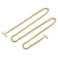 thumbnail image 1 of Uxcell Iron Flat Chain Strap, 51" Handbag Purse Chain Strap DIY Bag Replacement, Gold Tone, 1 of 6