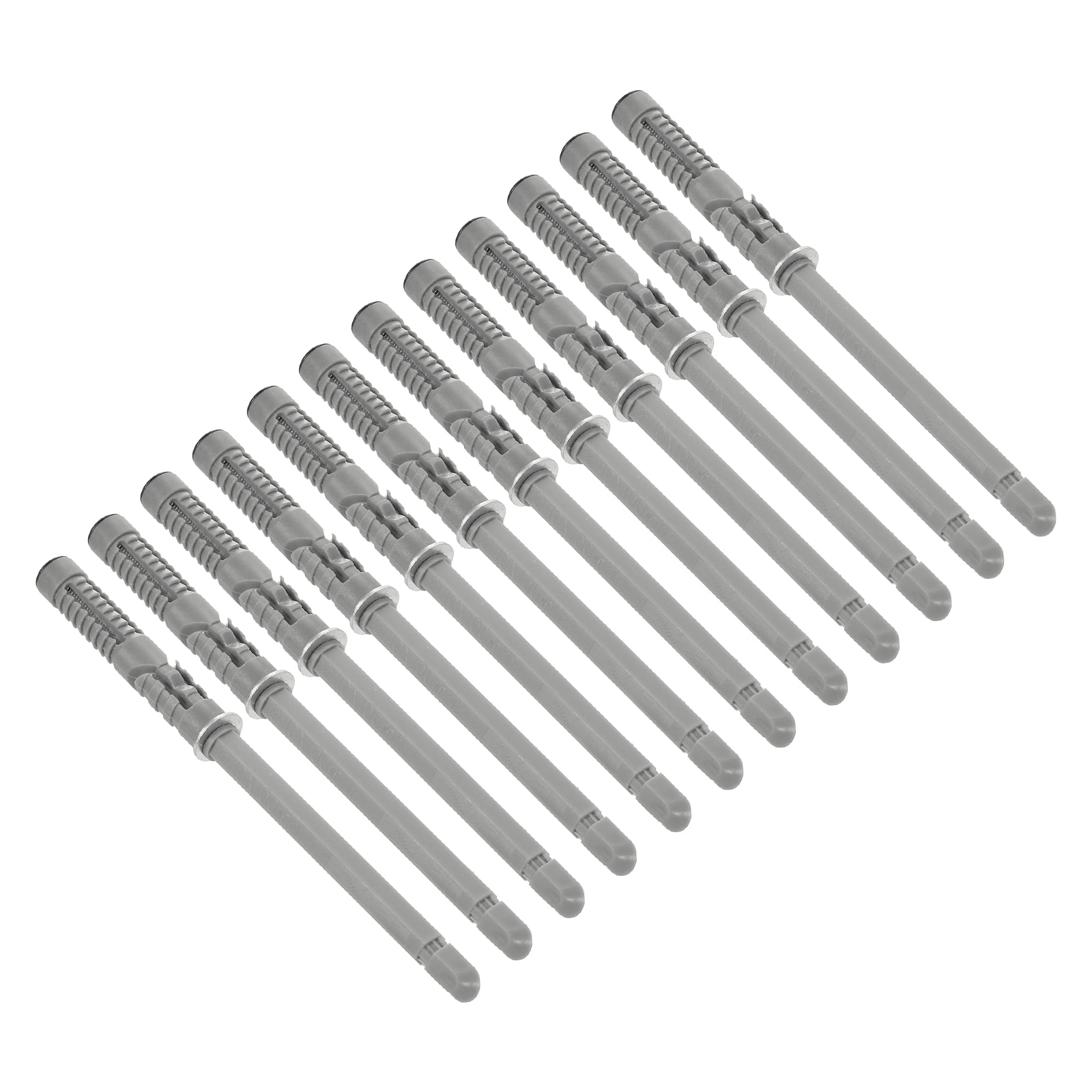 Uxcell Iron Floating Shelf Brackets Metal Hidden Shelf for Beams Wall Art 12 Pcs Silver Tone 0.4" Dia x 4" Length