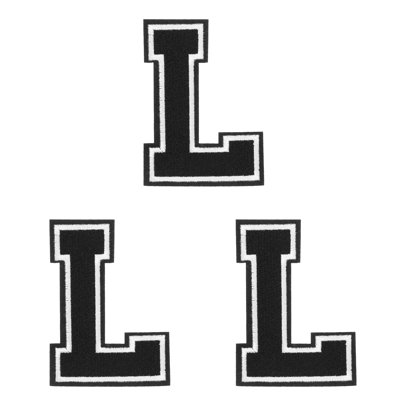 Uxcell Iron on Letter Patches, 3 Pcs 4.4
