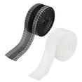 thumbnail image 1 of Uxcell Iron-on Instant Hem Tape, No Sew Hemming Tape for Pants Washable Hem Adhesive Strips Black/White 2 6 Yard, 1 of 7